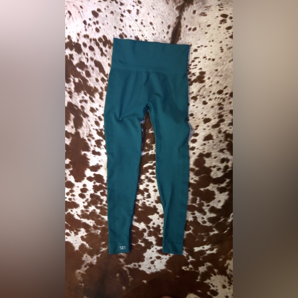 SET Active Teal High-Rise Leggings size small